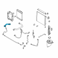 OEM 2011 BMW X5 Radiator Coolant Hose Diagram - 17-12-7-808-116