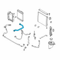 OEM 2011 BMW X5 Radiator Coolant Hose Diagram - 17-12-7-794-153