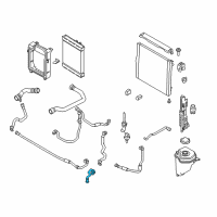 OEM 2012 BMW X5 Radiator Coolant Hose Diagram - 17-12-7-794-157