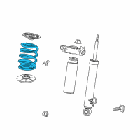 OEM 2014 Buick LaCrosse Rear Spring Diagram - 13312084