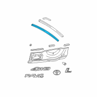 OEM 2003 Toyota RAV4 Molding Diagram - 75575-42010