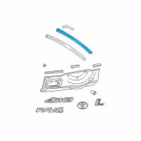 OEM Toyota RAV4 Molding Diagram - 75571-42010