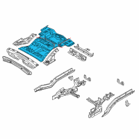 OEM 2017 Lincoln MKX Rear Floor Pan Diagram - F2GZ-5811218-A