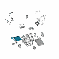 OEM Toyota Prius Heater Core Diagram - 87107-02230