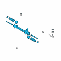 OEM 2015 Lexus CT200h Power Steering Gear Rack Pinion Diagram - 45510-76010