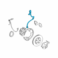 OEM Ford Taurus Brake Hose Diagram - 5F1Z-2078-A