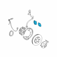 OEM 2005 Mercury Sable Front Pads Diagram - 5F1Z-2001-AA