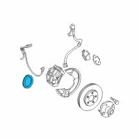 OEM 2001 Ford Taurus Front Sensor Ring Diagram - F8DZ-2C182-BA