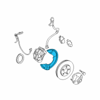 OEM 2003 Mercury Sable Splash Shield Diagram - 4F1Z-2K005-AA