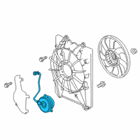 OEM 2020 Honda Passport Motor, Cooling Fan Diagram - 38616-5J6-A01