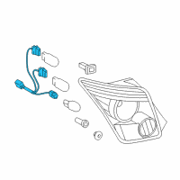 OEM Scion xA Socket & Wire Diagram - 81555-52460