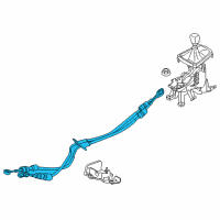 OEM 2014 Ford Fusion Shift Control Cable Diagram - DG9Z-7E395-H