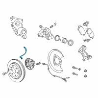 OEM 2018 Chevrolet Traverse Brake Hose Diagram - 84466932