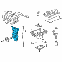 OEM 2018 Cadillac ATS Front Cover Diagram - 12665846