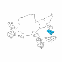OEM Pontiac Solstice Mount Asm-Trans Rear Diagram - 15287646