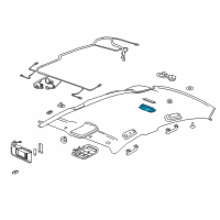 OEM Buick Regal TourX Dome Lamp Diagram - 39114118