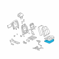 OEM Pontiac Pad, Front Seat Cushion Diagram - 92250795