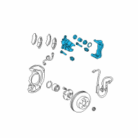 OEM 2003 Lexus ES300 Front Passenger Disc Brake Cylinder Assembly Diagram - 47730-33220