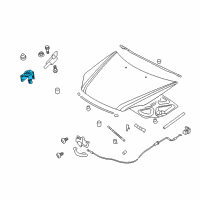 OEM 2010 Kia Optima Switch Assembly-Hood Diagram - 938802G500