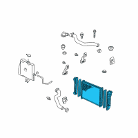 OEM 2003 Chevrolet Monte Carlo Radiator Assembly Diagram - 89018543