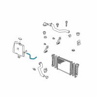 OEM 2003 Chevrolet Impala Radiator Overflow Hose Diagram - 10291659