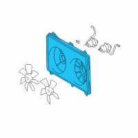 OEM Lexus RX300 Shroud, Fan Diagram - 16711-20080