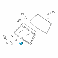 OEM 2001 BMW M5 Rear Window Lock Diagram - 51-24-8-238-469
