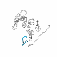 OEM GMC Sierra 1500 HD Hose, P/S Fluid Cooler Outlet Diagram - 26107356