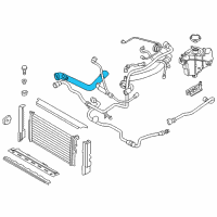 OEM BMW 330i Radiator Upper-Thermostat Hose Diagram - 17-12-8-616-524