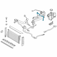OEM 2018 BMW 330i GT xDrive Engine Coolant Reservoir Hose Diagram - 17-12-8-623-572