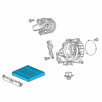 OEM Honda HR-V Element Filter Diagram - 80291-TF3-E01