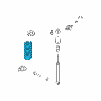 OEM 2013 Hyundai Genesis Spring Assembly-Air, Rear Diagram - 55350-3M800