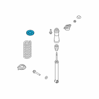 OEM Hyundai Genesis Rear Spring Pad, Upper Diagram - 55341-3M000