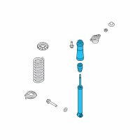 OEM Hyundai Genesis Shock Absorber & Rubber Bump Assembly-Rear Diagram - 55310-3M900