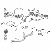 OEM 2014 Chevrolet Cruze Exhaust Temperature Sensor Diagram - 55598259