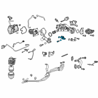 OEM 2015 Chevrolet Cruze EGR Pipe Diagram - 12647022