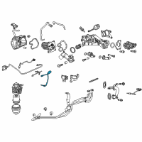 OEM 2014 Chevrolet Cruze Exhaust Temperature Sensor Diagram - 55581035