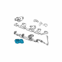 OEM 2006 Chevrolet Impala Engine Control Module (W/ 2Nd Mpu W/O Boot)& Calibration Diagram - 12596679