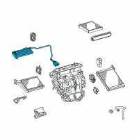 OEM Toyota Prius Auxiliary Heater Diagram - 87710-12020