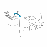 OEM 2013 Toyota Yaris Hold Down Diagram - 74404-52130