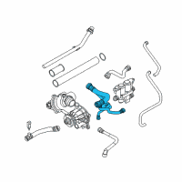 OEM 2006 BMW 750i Radiator Coolant Hose Diagram - 17-12-7-535-742