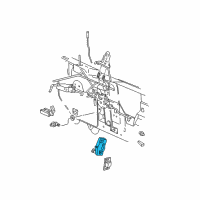 OEM 1998 Mercury Mountaineer Latch Diagram - F57Z-7843150-AA