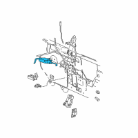 OEM 2002 Ford Explorer Sport Actuator Diagram - 2L5Z-78218A42-BA