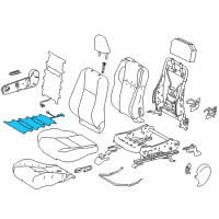 OEM Toyota RAV4 Seat Cushion Heater Diagram - 87510-0R060