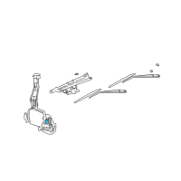 OEM 2004 Jeep Liberty Pump Kit-Windshield Washer Diagram - 5143581AC