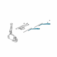 OEM Jeep Liberty Arm WIPER-WIPER Diagram - 5066968AA