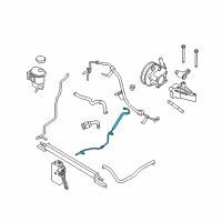 OEM 2009 Mercury Sable Lower Return Tube Diagram - 8G1Z-3A713-E