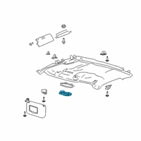 OEM 2020 Ford F-250 Super Duty Dome Lamp Diagram - FL3Z-13776-AC