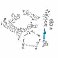 OEM BMW X4 Front Left Suspension Strut Diagram - 37-11-6-797-027