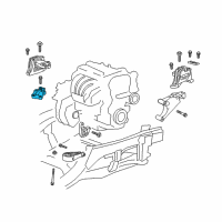 OEM 2020 Chevrolet Equinox Transmission Mount Bracket Diagram - 84279543